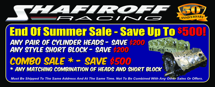 Custom Built Drag Racing Engines and Custom Built Pump Gas Crate Engines By Shafiroff Racing